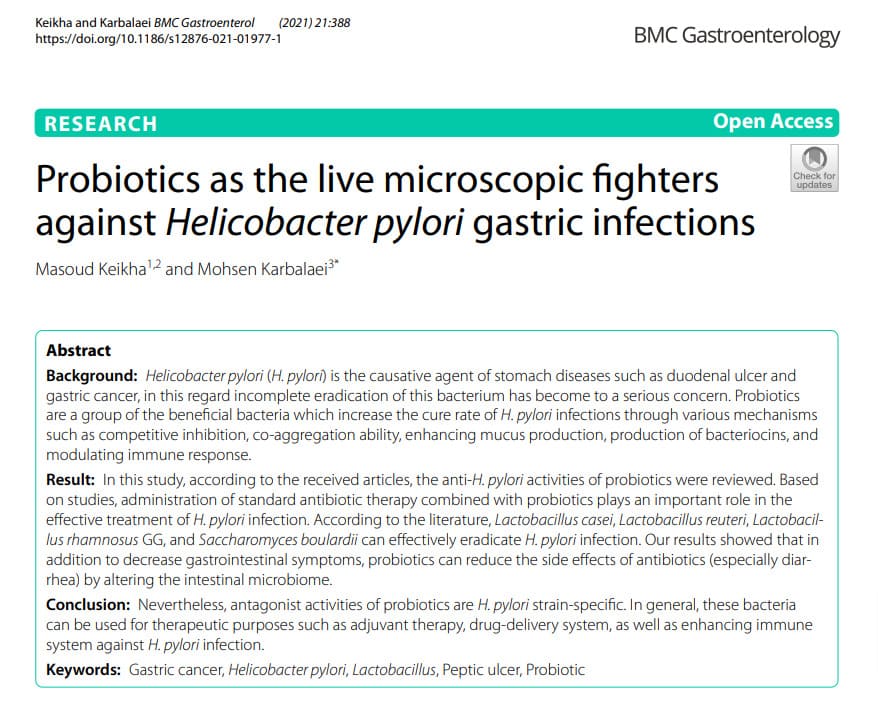 Probiotic for H.Pylori Infection